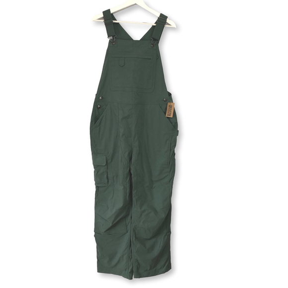 Duluth Trading Co New Heirloom Gardening Bib Overalls Womens Size M 29 Fir Green - Picture 2 of 16